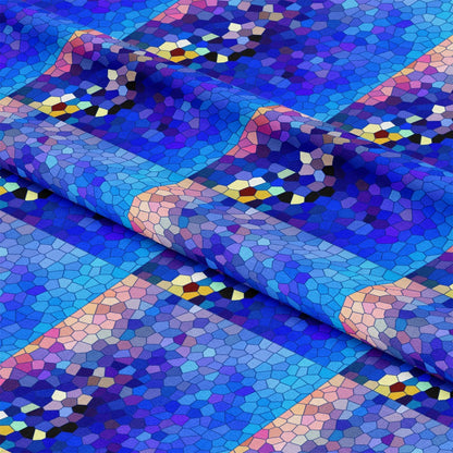 Mosaic Love Pattern 14 Quilting Cotton Fabric