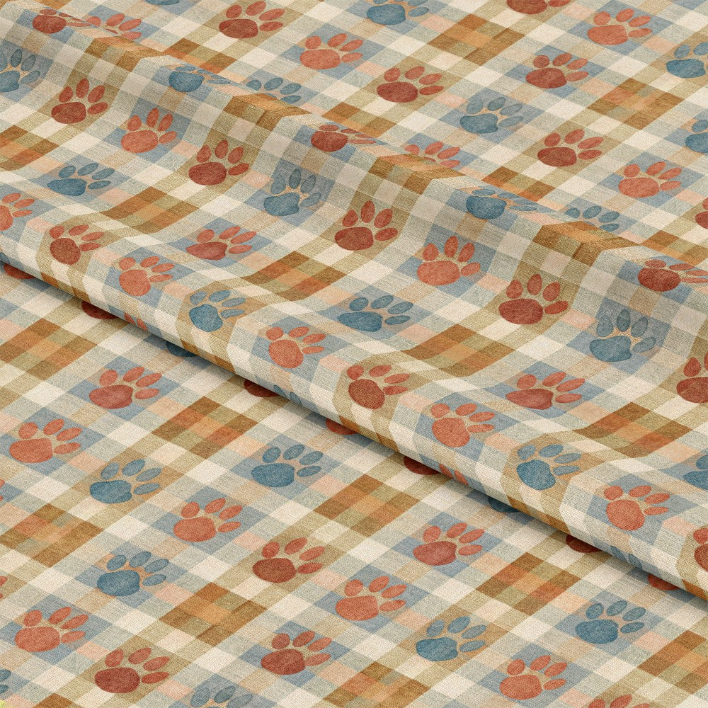 Dog Paws Pattern 26 Quilting Cotton Fabric