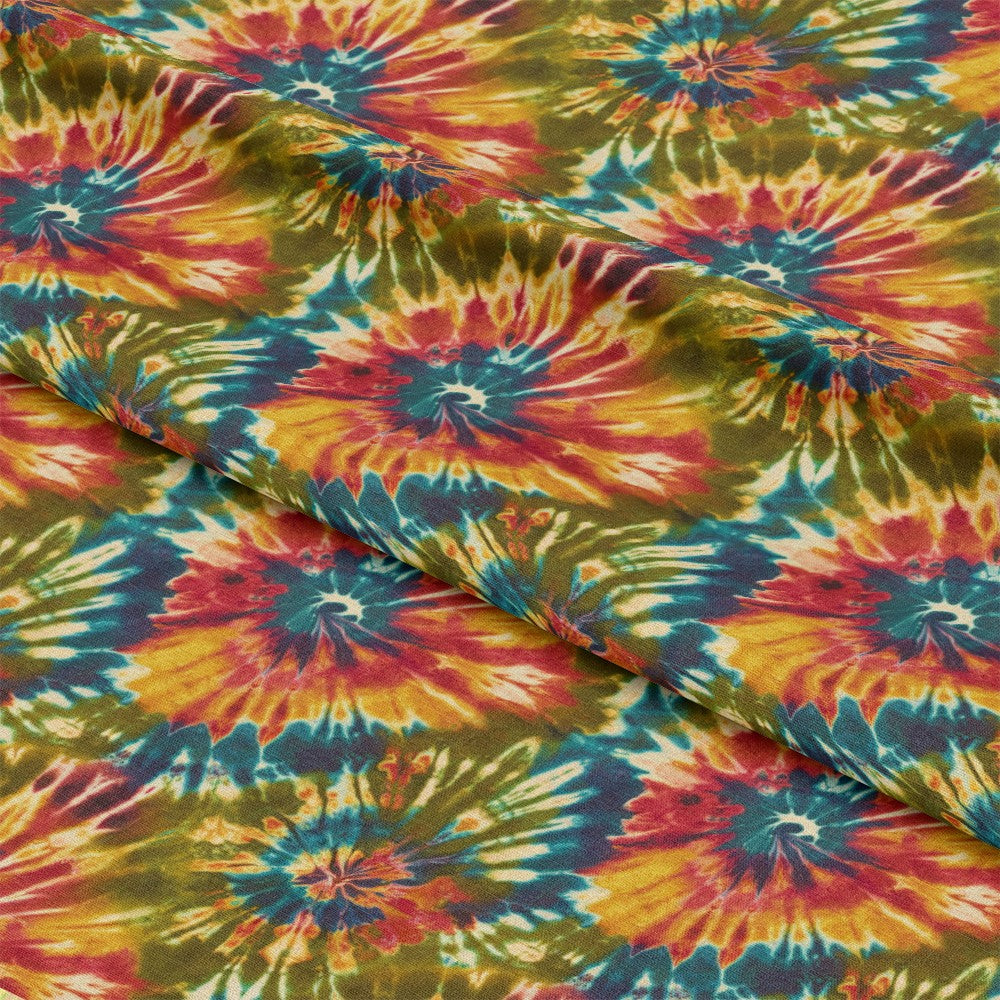 Retro Tie Dye Pattern 3 Quilting Cotton Fabric