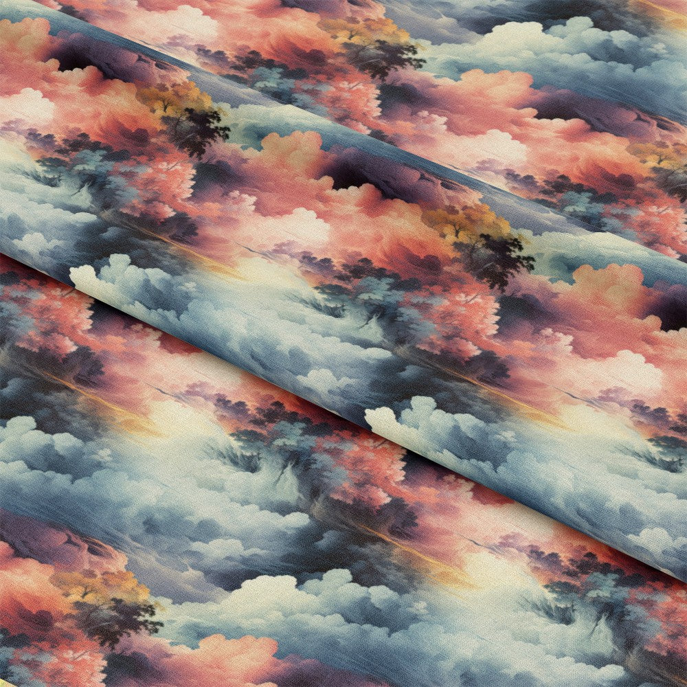 Colorful Clouds Pattern 6 Quilting Cotton Fabric