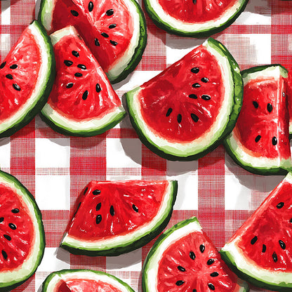 Watermelon Gingham Picnic Fat Quarter Bundle