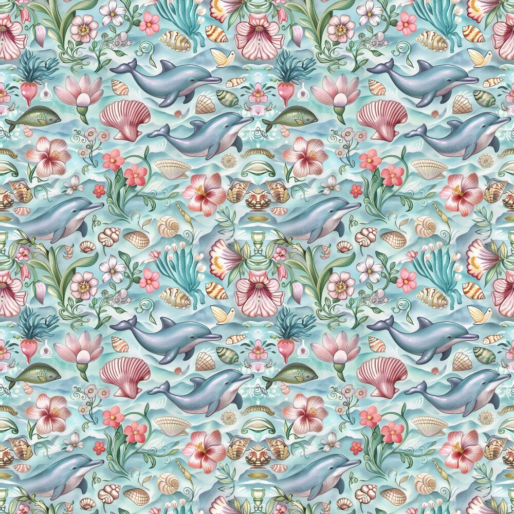 Swimming with Dolphins Fat Quarter Bundle