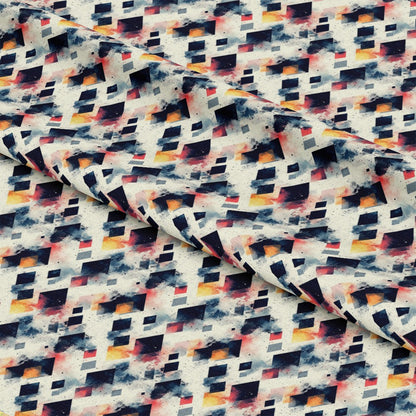 Mid Century Mod Geometric Pattern 3 Quilting Cotton Fabric