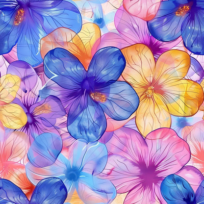 Vibrant Cosmo Flowers Fat Quarter Bundle
