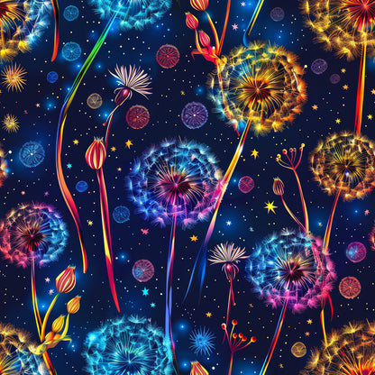 Midnight Dandelions Fat Quarter Bundle
