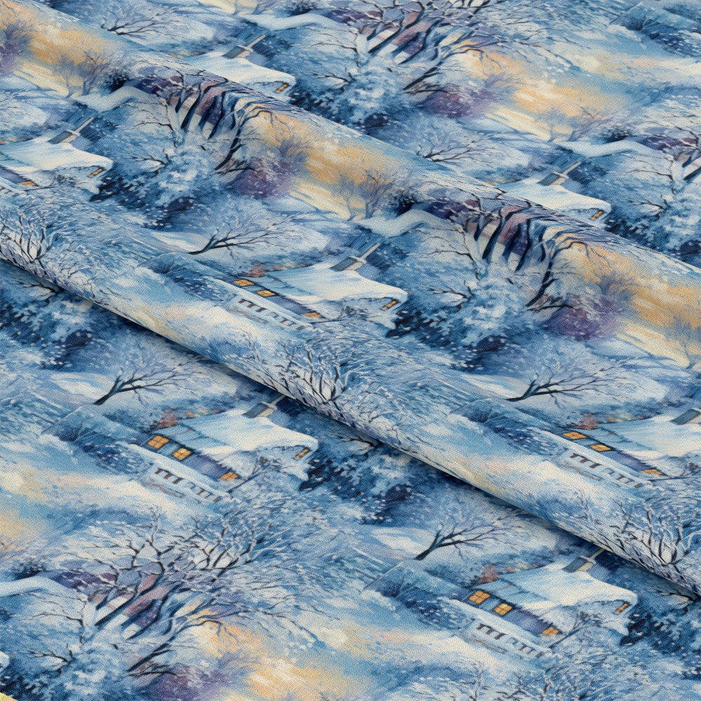 Winter Under the Dawn Pattern 17 Quilting Cotton Fabric