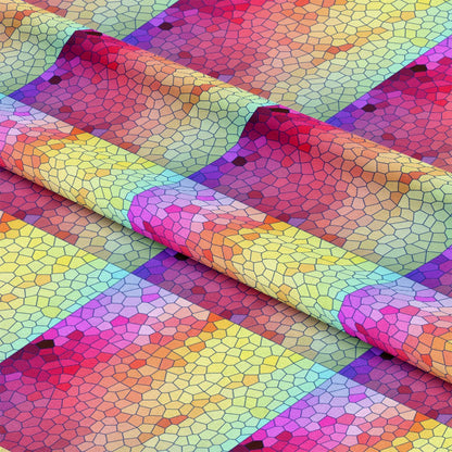 Mosaic Love Pattern 8 Quilting Cotton Fabric