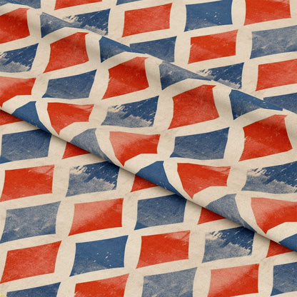Distressed Patriotic Pattern 20 Quilting Cotton Fabric
