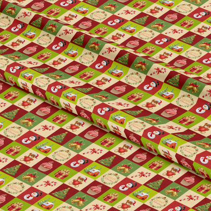 Christmas Love Pattern 5 Quilting Cotton Fabric