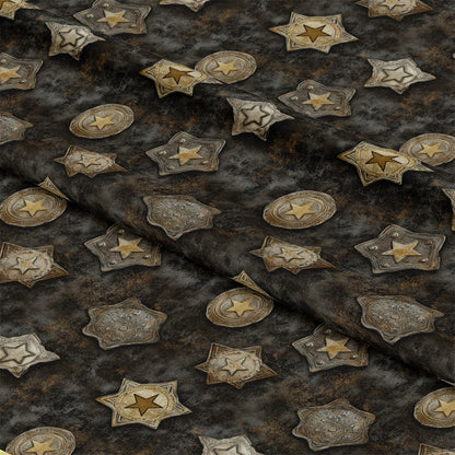 The Western Life Pattern 38 Quilting Cotton Fabric