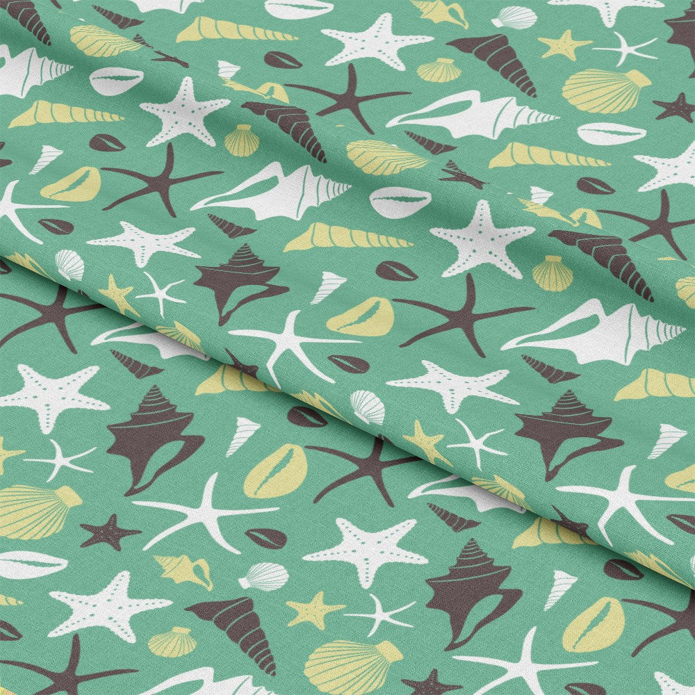 Boho Sea Shells Pattern 1 Quilting Cotton Fabric