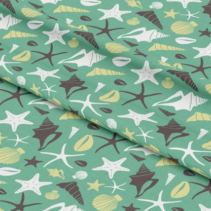 Boho Sea Shells Pattern 1 Quilting Cotton Fabric