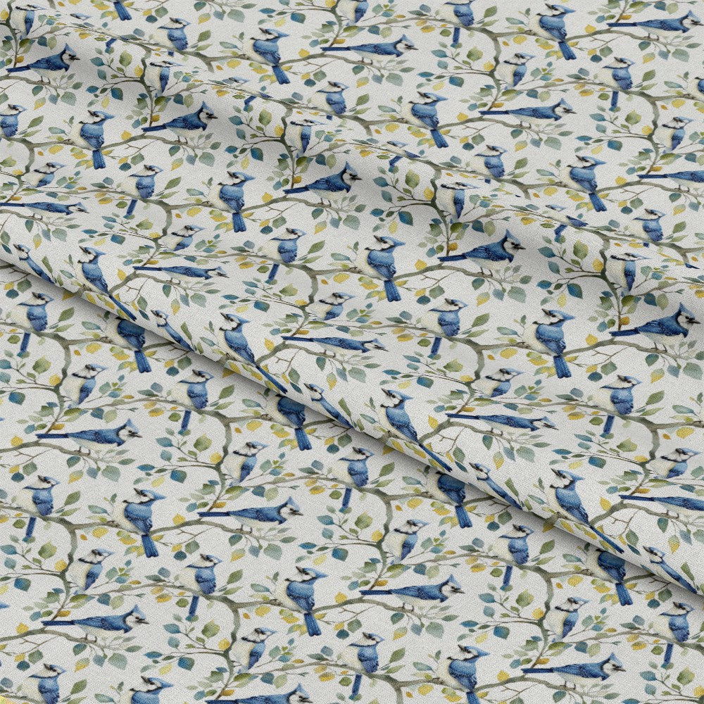 Blue Jay Florals Pattern 6 Quilting Cotton Fabric