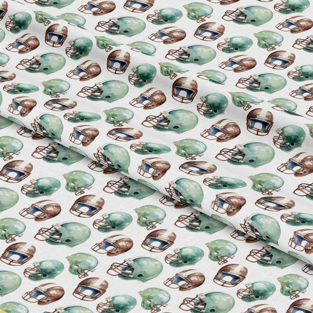 Watercolor Football Pattern 1 Quilting Cotton Fabric