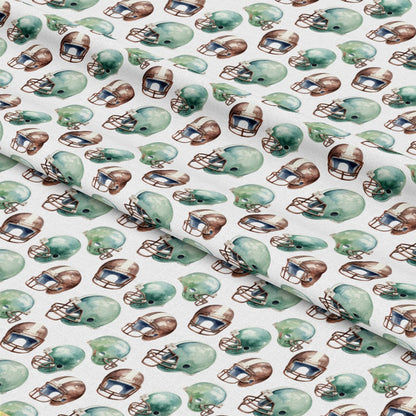 Watercolor Football Pattern 1 Quilting Cotton Fabric