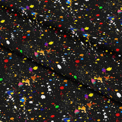 Glitter Paint Splatter Pattern 10 Quilting Cotton Fabric