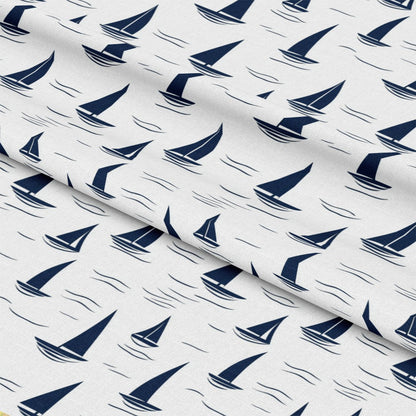 Blue Sailboat Pattern 6 Quilting Cotton Fabric