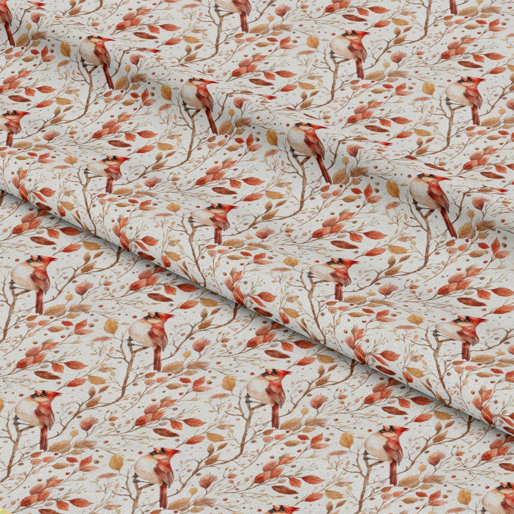 Red Cardinals Pattern 3 Quilting Cotton Fabric