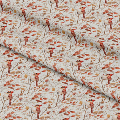 Red Cardinals Pattern 3 Quilting Cotton Fabric
