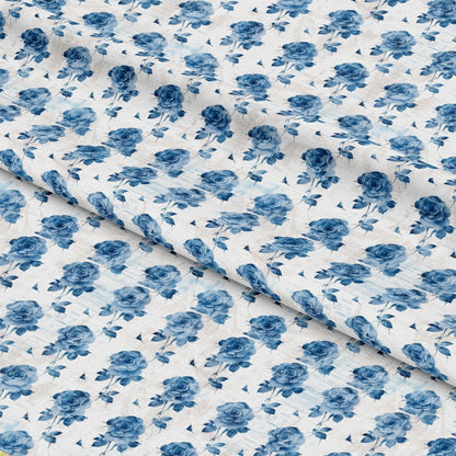 Vintage Farmhouse Blue Pattern 20 Quilting Cotton Fabric