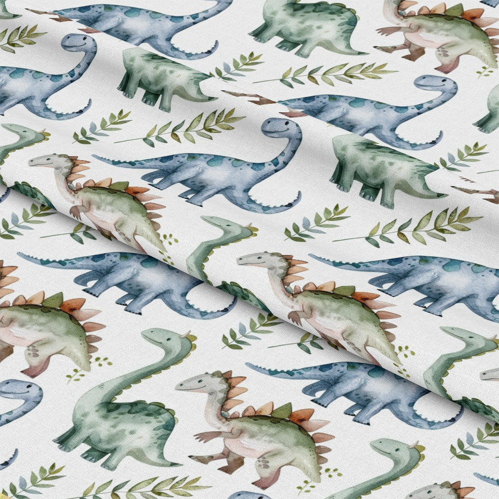 Watercolor Dinosaurs Pattern 12 Quilting Cotton Fabric