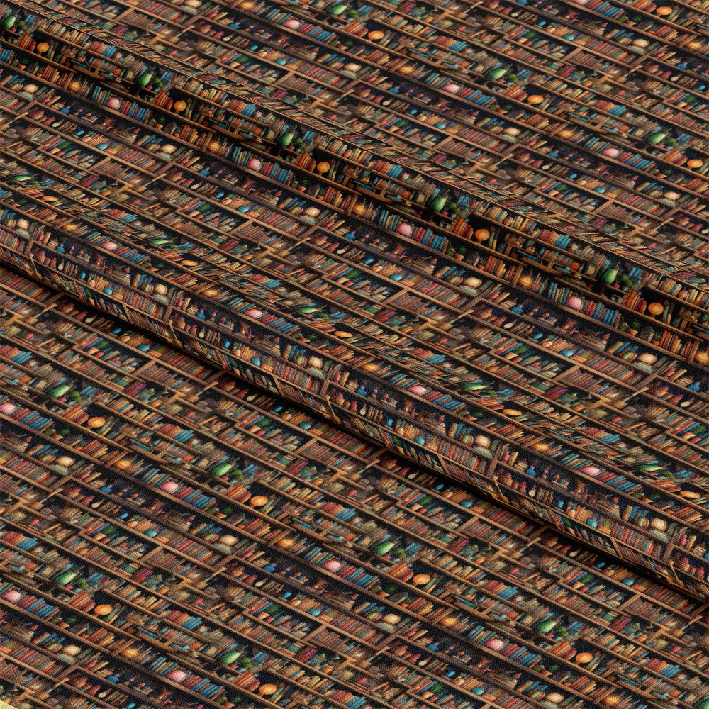 - Bookshelf Pattern 1 Quilting Cotton Fabric  
- quilting  
- cotton  
- fabric  
- literary  
- books  
- shelves  
- brown  
- tan  
- green  
- orange  
- vintage  
- textured  
- crafted  
- creative  
- cozy