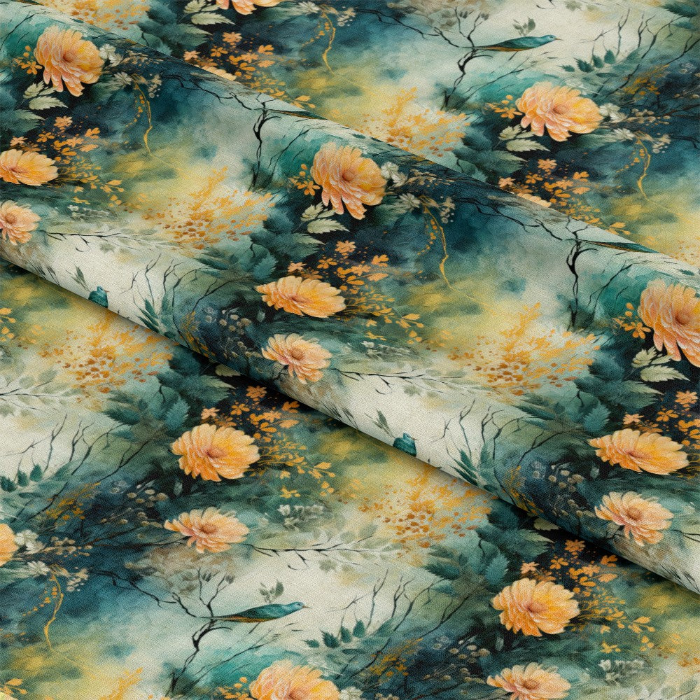 Tropical Autumn Pattern 7 Quilting Cotton Fabric
