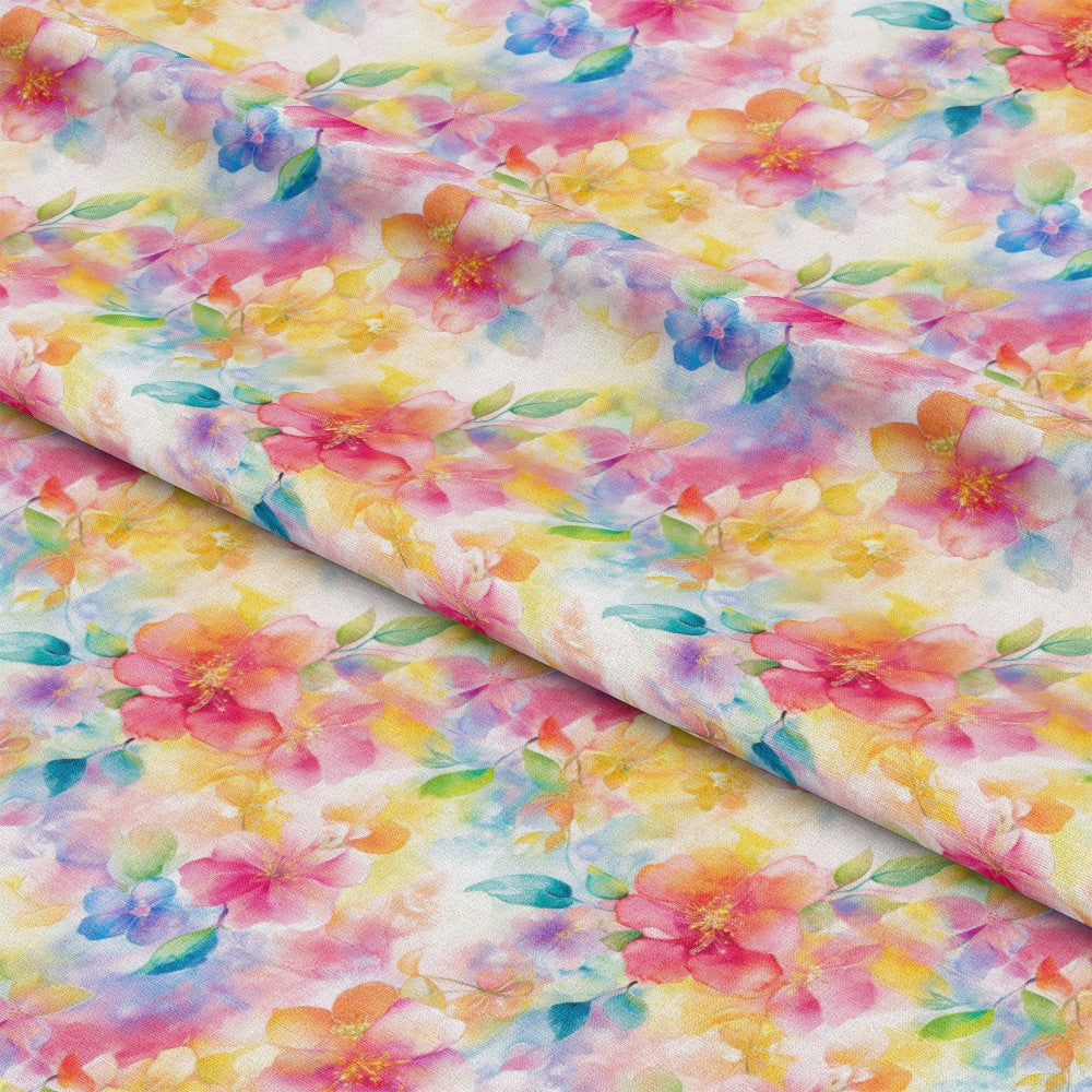 - Japanese Floral Pattern 2 Quilting Cotton Fabric  
- multicolor  
- floral  
- blossoms  
- petals  
- leaves  
- pastel  
- vibrant  
- cotton  
- quilting  
- soft  
- lightweight  
- spring  
- garden  
- textile  
- fabric yardage