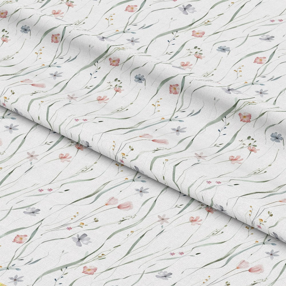 Handdrawn Meadow Wildflowers Pattern 5 Quilting Cotton Fabric