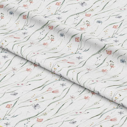 Handdrawn Meadow Wildflowers Pattern 5 Quilting Cotton Fabric