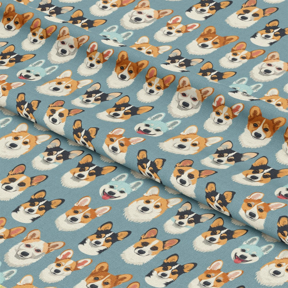 Dog Heads Pattern 1 Quilting Cotton Fabric