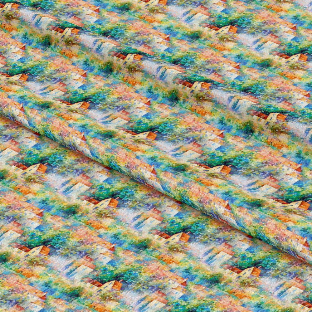 Monet Inspired Art Pattern 3 Quilting Cotton Fabric
