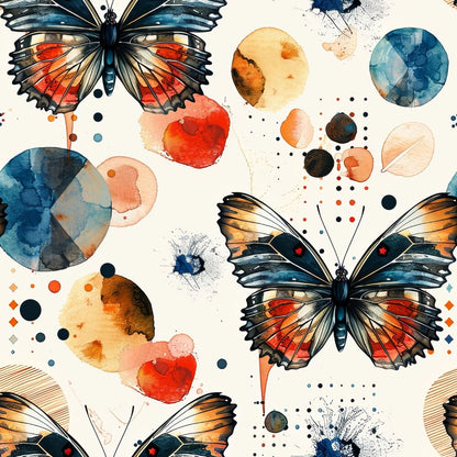 Geometric Butterflies Fat Quarter Bundle