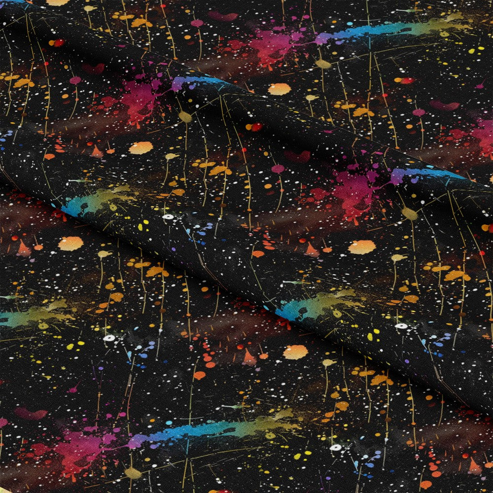 Glitter Paint Splatter Pattern 14 Quilting Cotton Fabric