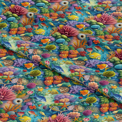 Magical Sea Pattern 23 Quilting Cotton Fabric