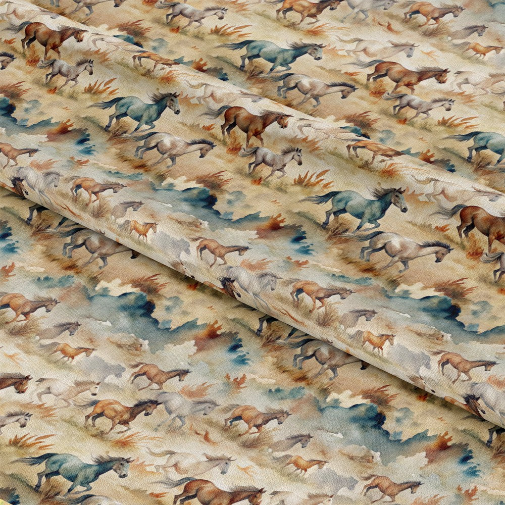 Wild Horses Pattern 15 Quilting Cotton Fabric