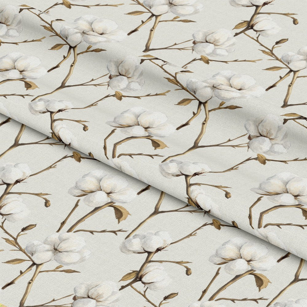 Raw White Cotton Pattern 3 Quilting Cotton Fabric