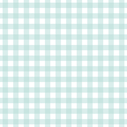 Mint Grey and White Plaid Fat Quarter Bundle