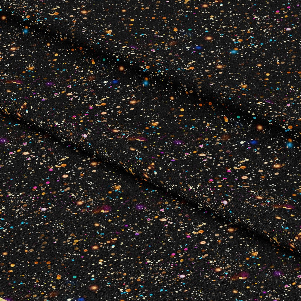 Glitter Paint Splatter Pattern 12 Quilting Cotton Fabric