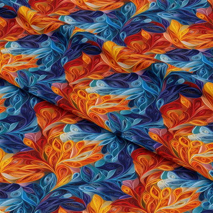Abstract Paper Quilling Pattern 2 Quilting Cotton Fabric