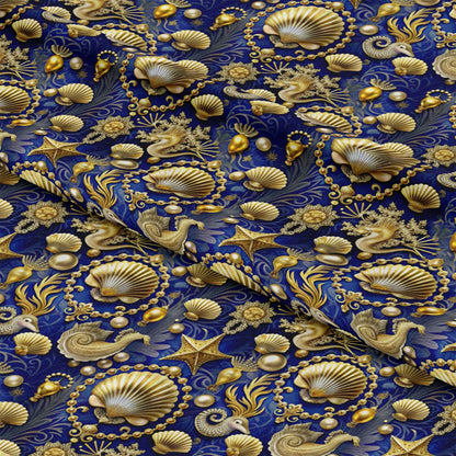 Magical Sea Pattern 5 Quilting Cotton Fabric