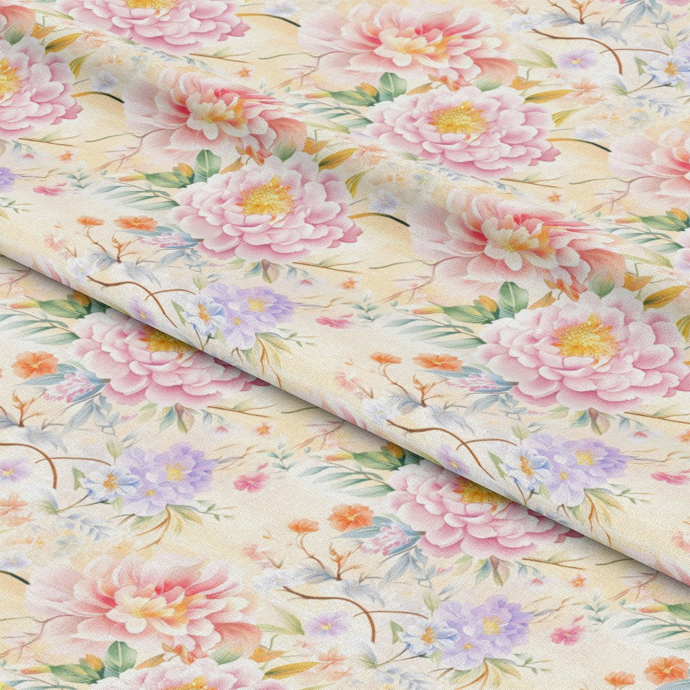 Japanese Floral Pattern 8 Quilting Cotton Fabric
