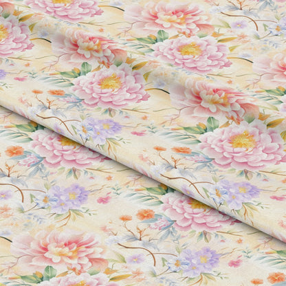 Japanese Floral Pattern 8 Quilting Cotton Fabric