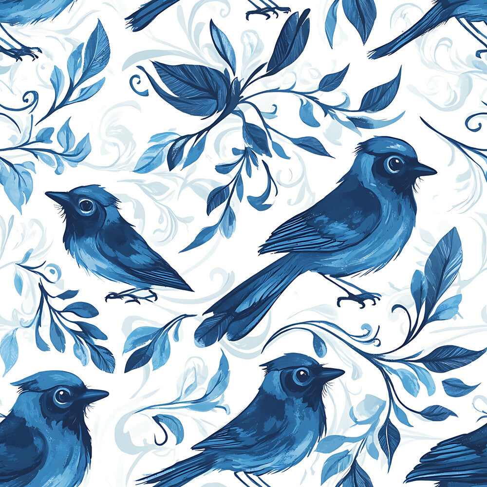 Blue Jay Feather Trails Fat Quarter Bundle