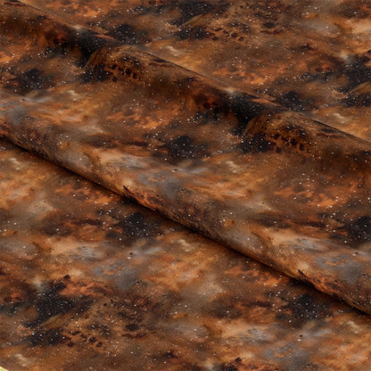 Brown Painted Galaxy Pattern 12 Quilting Cotton Fabric