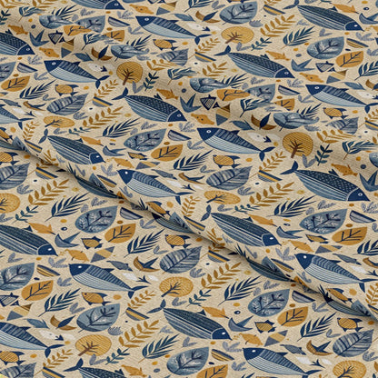 Magical Sea Pattern 17 Quilting Cotton Fabric