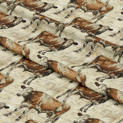 Farm Life Pattern 33 Quilting Cotton Fabric