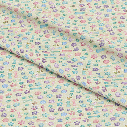 Dog Paws Pattern 5 Quilting Cotton Fabric