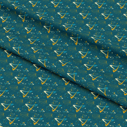 Atomic Starbursts Pattern 8 Quilting Cotton Fabric