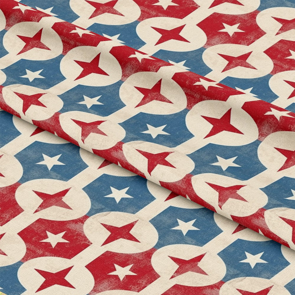 Distressed Patriotic Pattern 12 Quilting Cotton Fabric